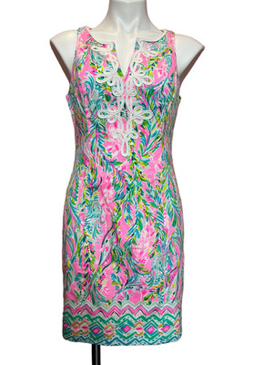 Lilly Pulitzer NWT - Gabby Stretch Shift - Multi - Unicorn of the Sea - Size 4