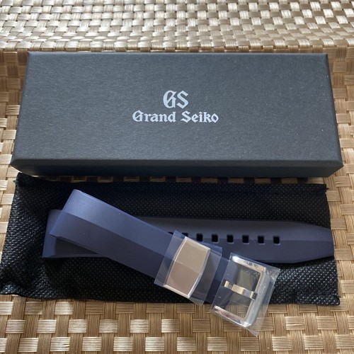 Grand Seiko Rubber Belt Strap 22mm with Box Evolution 9 New Japan Navy