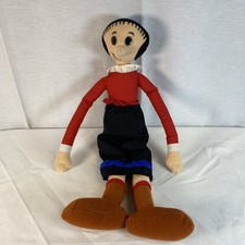 Vintage 1992 Play By Play Olive Oyl Oil Plush Doll Popeye Cartoon Character 15"