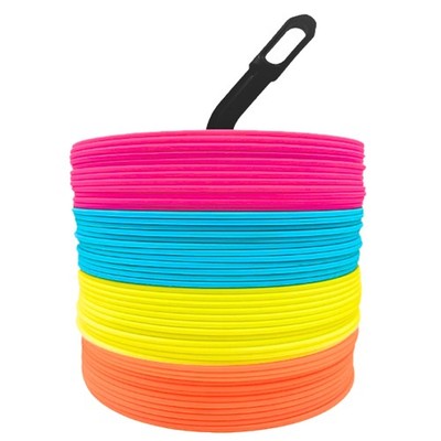 6 Inch Flat Cones, Spot Markers, Soccer Cones, Field Court Markers, Sit Spots...