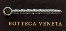 Bottega Veneta Intrecciato Tie Clasp Tie Clip Tie Bar Sterling Silver 925
