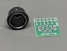 10 Pcs Replacement 8 Pin Mini DIN Mount Sockets Female  10 PCB Boards