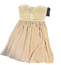Spotlight @ Warehouse Beige Multiway/Strapless Mini Dress. New With Tags Size 10