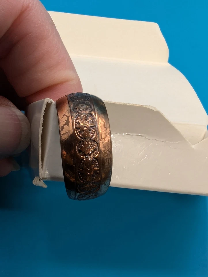 Cobre vintage indiano feito à mão? Brincos - Imagem 3 de 4