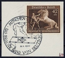 Deutsches Reich Nr. 699 gestempelt Das Braune Band 1939 auf Briefst&uuml;ck 891