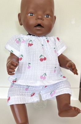 Niedliche Puppenkleidung 43cm Set 2-teilig Handmade