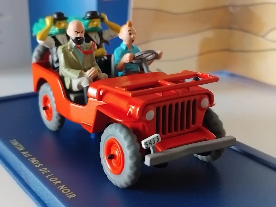 Atlas - En Voiture Tintin 1/43ème - La Jeep Rouge de TINTIN AU PAYS DE L'OR NOIR - Photo 2/4