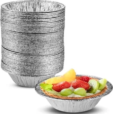 MT Products Aluminum Tart Pans 4.25" - Disposable Mini Pie Pans - Pack of 1000