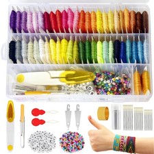 400 Pcs Friendship Bracelet String Kit Making small, 1 box