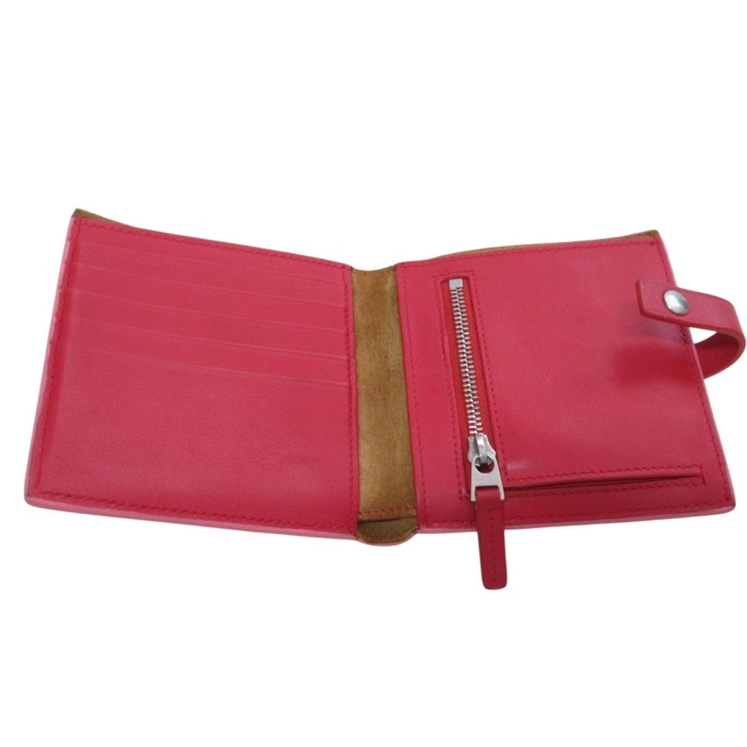 Portafoglio Bottega Veneta Nappa Pelle Compatto Bif Rosa Donna Abbigliamento