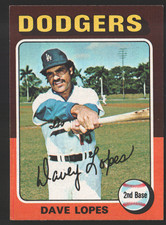 1975 Topps Mini #93 - Dave Lopes - Los Angeles Dodgers  75-308