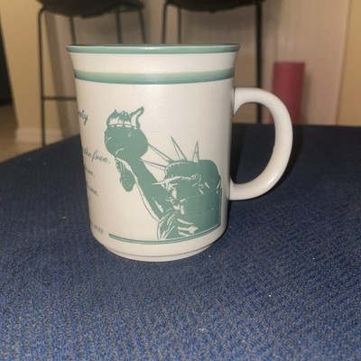 Statue Of Liberty Coffee Cup/mug New York Emma Lazurus Poem 1883 Preowned.