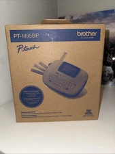 Brother PT-M95BP P-Touch Monochrome Label Maker Bundle w/4 Label Tapes, White