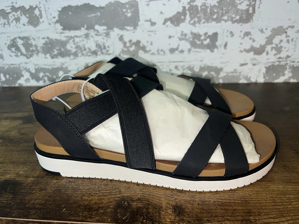 NWT! Violet & Red Tillie Sandal Shoes Size 7.5 Black - Image 2 of 4