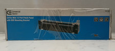 Cat 5e Mini 12-Port Patch Panel with 89D Mounting Bracket COMMERCIAL ELECTRIC