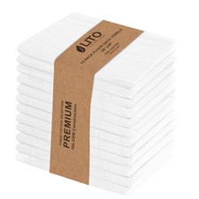 Flour Sack Towels   100 Cotton, 28x28 Inches, Highly Absorbent, Embroidery-R...