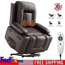 Big Tall Electric Power Lift Chair Adjustable Recliner Chair Massage Heat Sofa