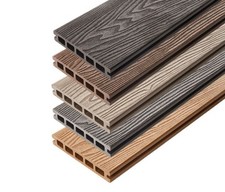 Decking Board Composite Wpc Embossed Woodgrain Choose From Boards  Trim Set £12