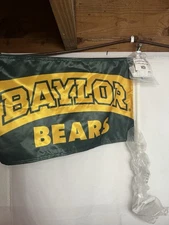 Baylor Bears 11”x17” Double Sided Car Flag with Wall Mount NEW BSI Products Inc.