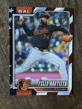 Felix Bautista 2026 Topps Series 1 Independence Day 54/76 Baltimore Orioles #128