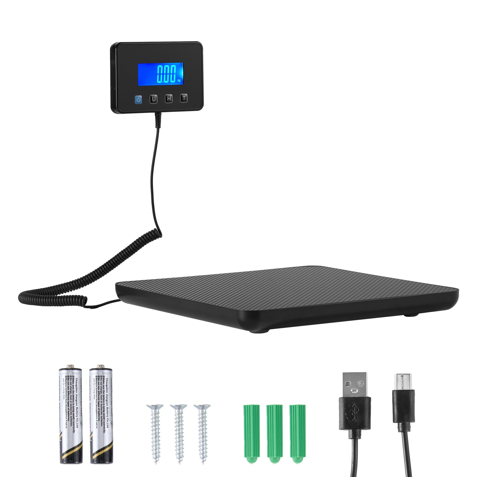 Balance colis 200kg Uimoso haute précision avec écran LCD déporté et fonction Tare