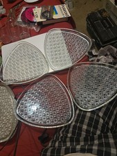 Set Of 4 Vintage Anchor Hocking Daisy & Butto...