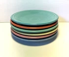 Set of 6 Fiesta Fiestaware bistro 7.25" inch salad plates VARIETY OF COLORS VG