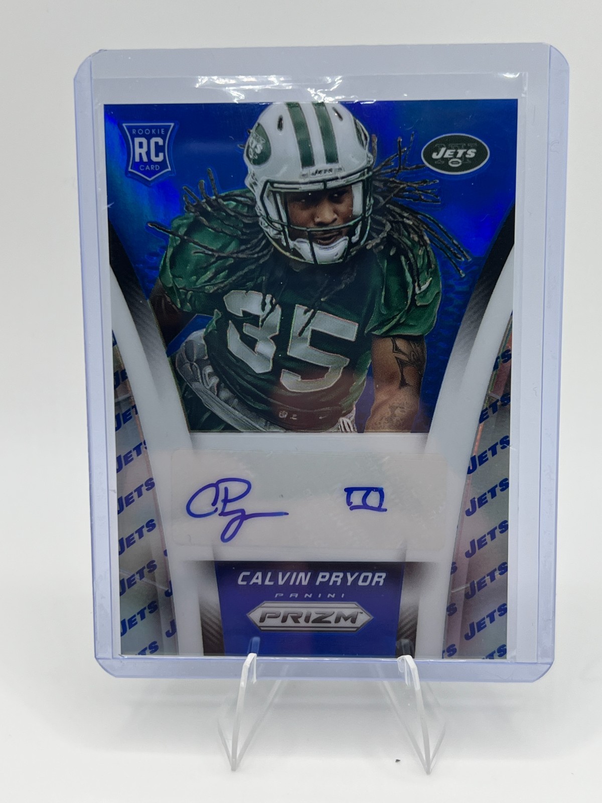 Calvin Pryor Panini Prizm Autograph Rookies #ARCP Blue Prizm
