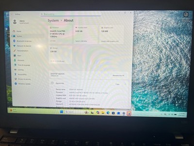 Lenovo ThinkPad X280 Touch Laptop i7-8650U 8GB RAM 256GB NVMe SSD Windows 11 (C)