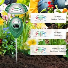 Soil Moisture Meter Plant Watering Tester Garden Soil Humidity Monitor Gauge