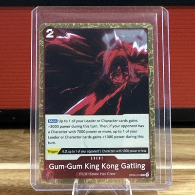 Gum-Gum King Kong Gatling OP06-018 Wings of the Captain Foil