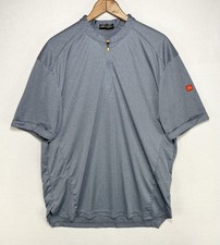 McDonalds Uniform Men  s Large Employee Work Shirt Quarter Zip Gray