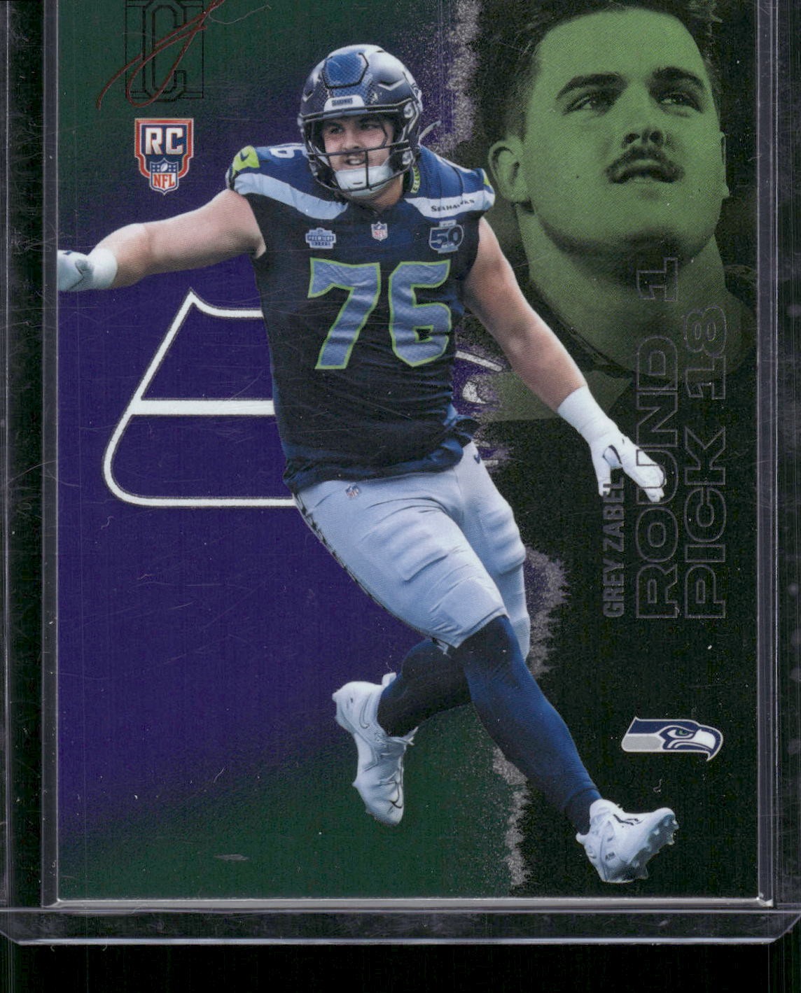 2025 Topps Signature Class #223 Grey Zabel Green & Purple
