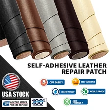 US Leather Repair Kit Self-Adhesive Patch Stick on Clothing Car Seat Sofa Couch