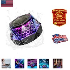 Portable Bluetooth Speaker with 24H Playtime  RGB Sound - Waterproof Design