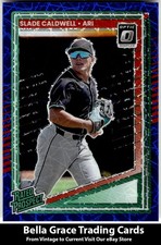 2025 Donruss Slade Caldwell #112 Arizona Diamondbacks Optic Blue Velocity MLB