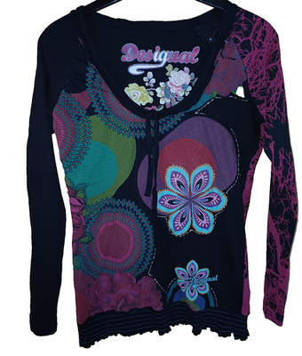  DESIGUAL Shirt Tunika toller Print Gr.S/M guter Zustand 