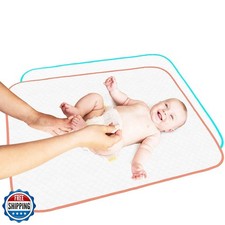 Portable Changing Pad - Waterproof Reusable Baby Changing Mats fo