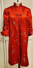 Night Wear Long Coat / Robe Shanghai China, Sz M Lined Quality Embroidered