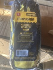 Firm Grip Nitrile Coated Tough Working Gloves...