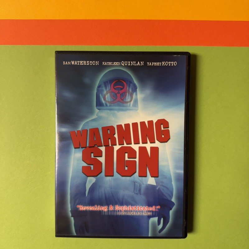 Warning Sign DVD 1985 Anchor Bay Sam Waterston Yaphet Kotto Kathleen Quinlan