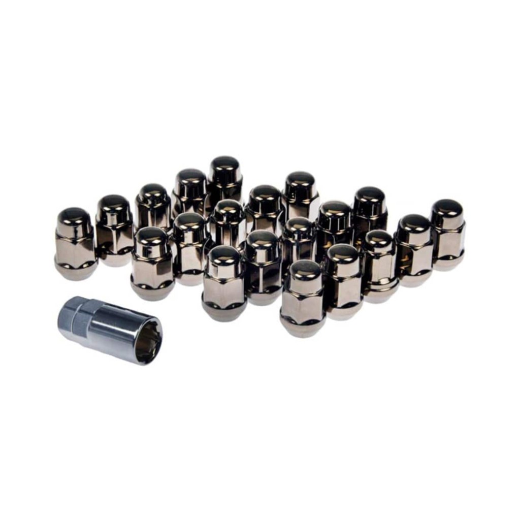 For Ford GT 2005 2006 Acorn Nut Lock Set | Steel | Gunmetal Color | Fine Thread