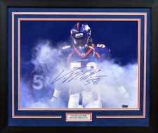 VON MILLER AUTOGRAPHED DENVER BRONCOS 16x20 FRAMED PHOTO COA