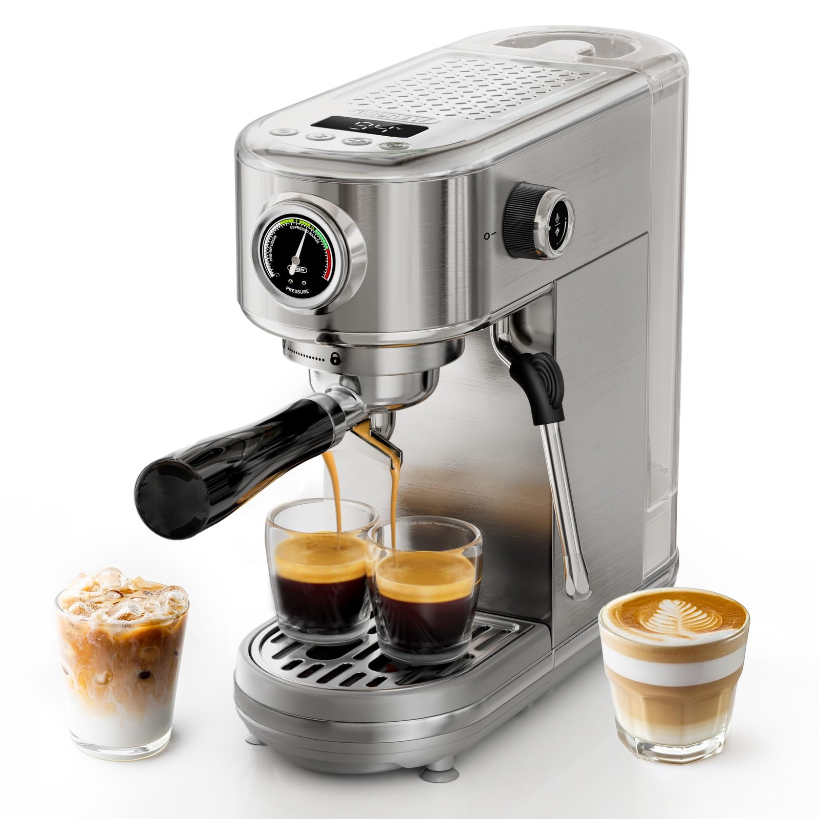 H10B - 51mm Espresso Machine - Temperature & Cup Volume Adjustable at will - ...