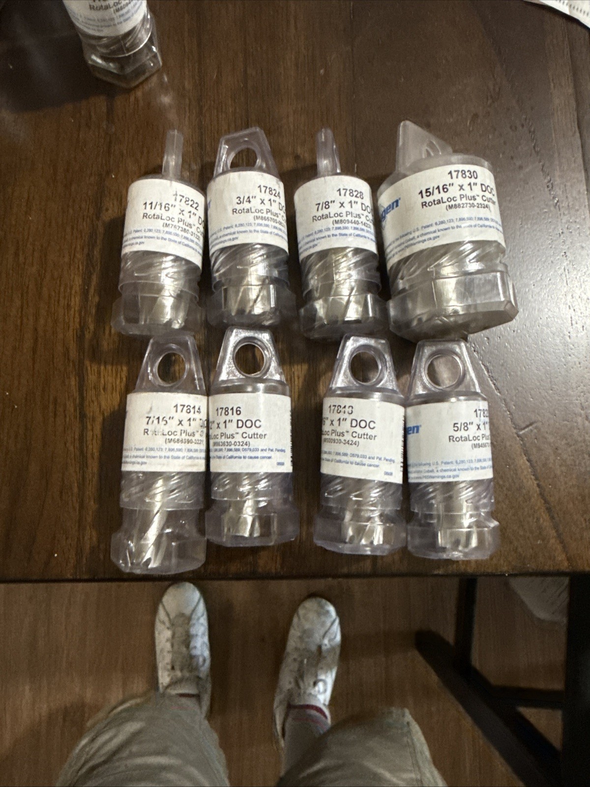 Set Of 8 Brand New Hougen Annular Cutters