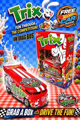 CUSTOM HOT WHEELS TRIX CEREAL  VW DRAG BUS  BY THE BOXMAN