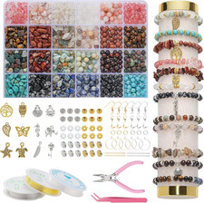 Xyliise Nat rliche Perlen Set for Adults Bracelet Making Kit Beads for Bracelets
