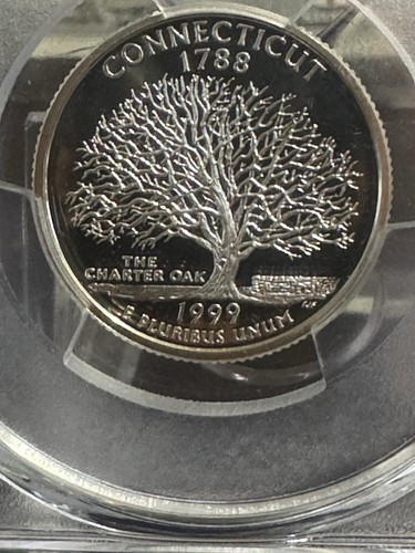 1999 S 25C Silver Connecticut Quarter PCGS PR69DCAM NO RESERVE - Picture 4 of 4