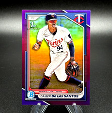 Daiber De Los Santos 2024 Bowman Chrome #BCP-185 Purple Refractor #d /250 1st RC