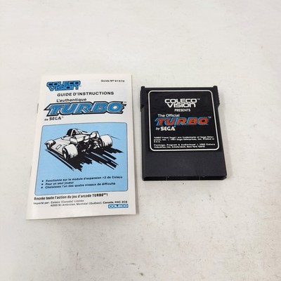The Official Turbo - Coleco Vision W Manual Coleco Video Game 